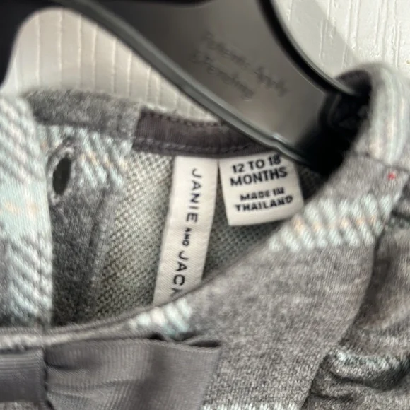 Janie And Jack Plaid Jacquard Dress - Picture 2 of 6